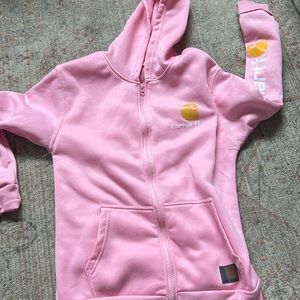 Calharrt pink zip up Size small